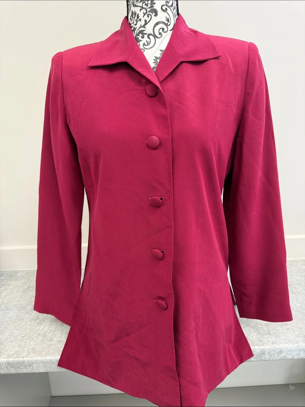 Vintage 90s‎ Patrick Petite Pure Silk Blazer sz 6p